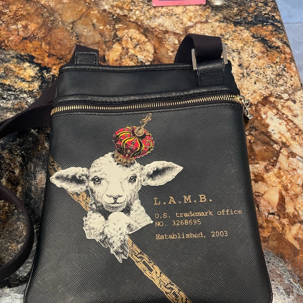 RARE LAMBY!🐑Gwen Stefani L.A.M.B. Black Crossbody Bag - Barely Used